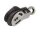 SEA SURE Einfachblock gleitl. 19mm, Seil 4mm, Carbonrolle/Wirbelauge