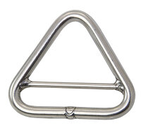 SEA SURE Triangel-Ring mit Steg unpoliert A4 6x50mm, iL=44mm