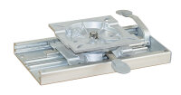 Sitzkonsole mit Schiebevorrichtung, drehbar Alu 338x182x70mm