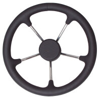 ULTRAFLEX Steuerrad V70 Edelstahl/PU 350mm schwarz