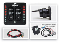 LENCO LED-Einbauschalter Single 12/24V mit externer...