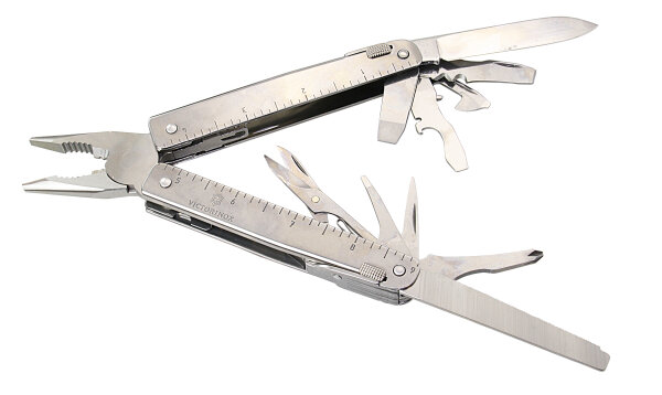 VICTORINOX Swiss Tool X Plus Ratchet im Leder-Etui, 38 Funktionen