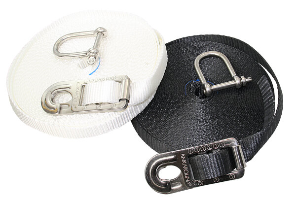 SAFEOLINA Streckgurt-Set Jackline mit Schäkel PES 12m