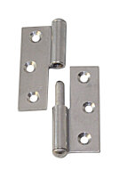 Türscharnier, gestanzt, aushebbar A2 40x50x1,5mm