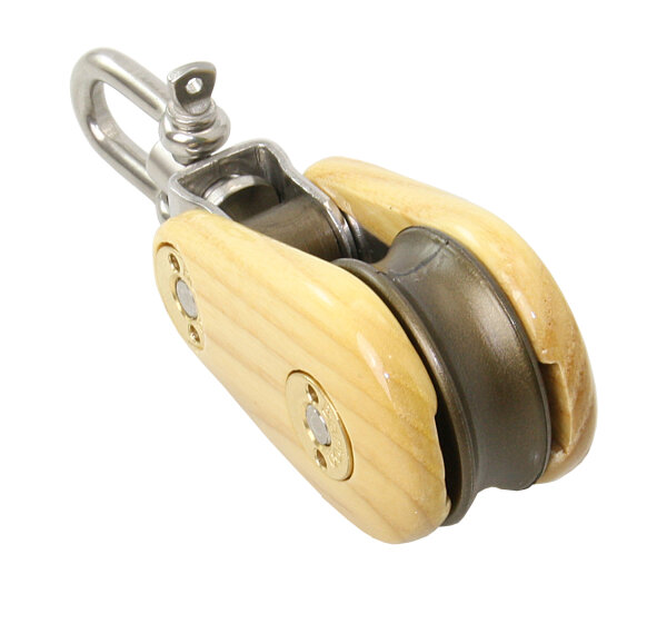 BARTON Einfachblock kugell. Holz