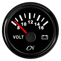 CN Voltmeter-Anzeige analog 12V 57mm 8-16V