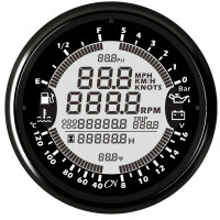 CN Multi-Anzeige mit 6 Funktionen 12/24V 96mm