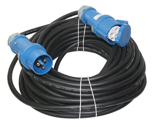 CEE Verlängerungskabel 230V 3-polig mit Stecker und Kupplung
