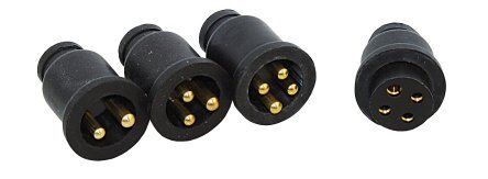 Steckverbinder mit Stecker und Sockel Neopren 10A