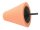 Polierkegel 80mm, Schaft 6mm, mittel, orange