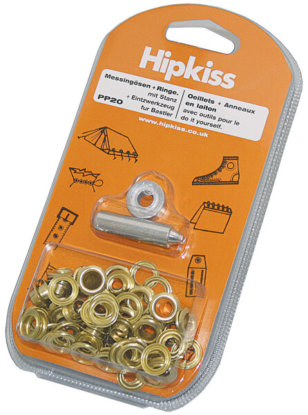 HIPKISS Ösen-Set mit Schlagwerkzeug Ms Auge