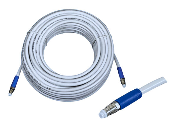 GLOMEX Koaxkabel, RG8X, FME beidseitig, weiß