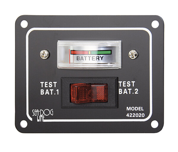 Batterie-Testschalter für 2 Batterien Alu 12V 37A