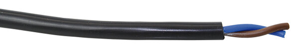 Stromkabel Zweiadrig H05VV-F Cu/PVC feinstdrähtig