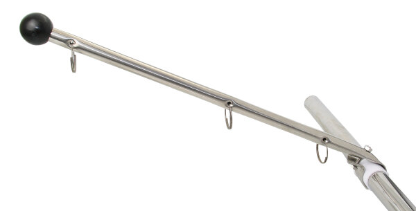 Flaggenstock Edelstahl für Reling 22/25mm 0,39m