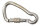 KONG Karabiner asym. mit Überwurfmutter A4