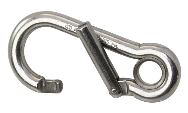 KONG Karabiner Classic Genius mit Kausche seitlich öffnend A4