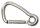 KONG Karabiner asym. mit Kausche A4