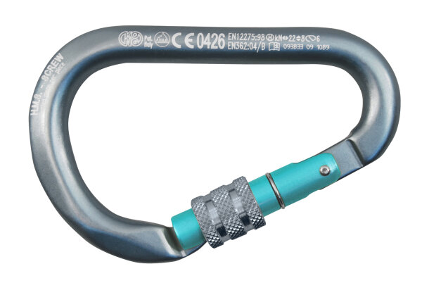 KONG Karabiner HMS Classic mit Überwurfmutter Alu 12x116mm