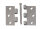 Scharnier, gestanzt, Stift lose A2 63x63x1,5mm