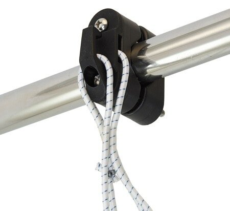 Reling-Seilhaken Kunststoff für Reling 22-25mm schwarz