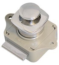 Druckknopfschnapper Edelstahl für Türen 15-22mm, konvex