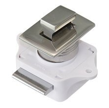 Druckknopfschnapper Edelstahl für Türen 15-22mm, rechteckig