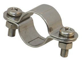 Rohrschelle aus 2 Halbschalen A4 für Rohr