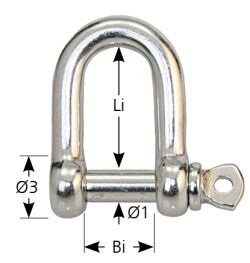 D-Schäkel A4 Pin
