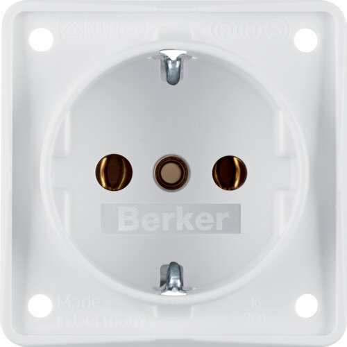 BERKER Schuko-Steckdose Integro Flow 230V 16A