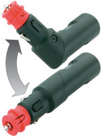 PRO CAR Universalstecker, winkelbar 12/24V mit Sicherung 8A