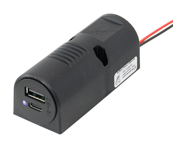 PRO CAR USB-C/A Aufbau-Steckdose 12/24V 3,6A