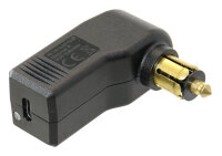 PRO CAR USB-C Normstecker 12mm 90° 12/24V 3A, mit LED