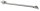 Lukenfeder, vertikal A2, breite Befestigung, 11x222mm