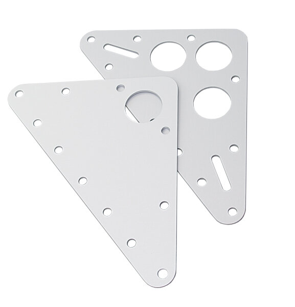 RUTGERSON Kopfbrett One-Design Alu 112x140x2mm silber