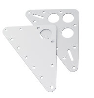 RUTGERSON Kopfbrett One-Design Alu 112x140x2mm silber