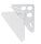 RUTGERSON Kopfbrett One-Design Alu 112x140x2mm silber