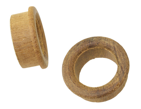 Fingerschnäpper-Durchlass Teakholz 40x13mm