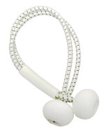 Kugelzeising mit Gummiseil 4mm 250mm weiß, Kugel
