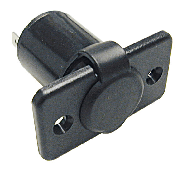 Einbau-Steckdose mit Deckel 12V 15A für Stecker 20mm