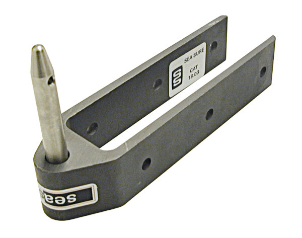 SEA SURE Ruderbeschlag, lang mit Stift Alu Pin 10x46mm
