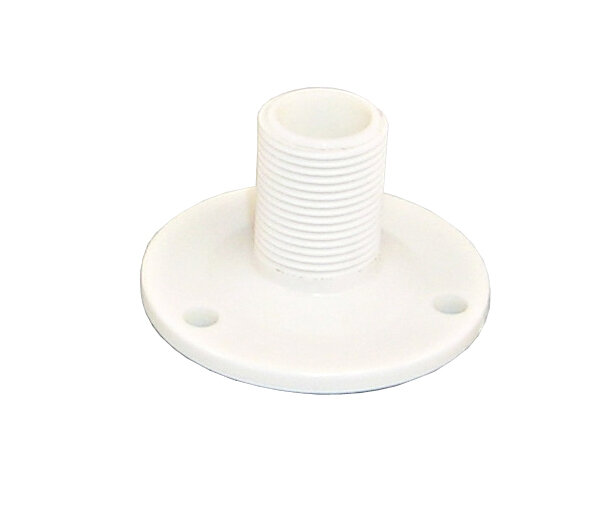 Antennenhalter mit Grundplatte, rund Nylon 70mm, 1"-14 UNS