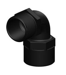 TRUDESIGN Rohrbogen 90° Innen-/Außengew. Nylon/GFK