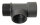 TRUDESIGN T-Stück mit Innen-/Außengew. Nylon/GFK 1½" schwarz