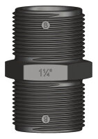TRUDESIGN Doppelnippel Nylon