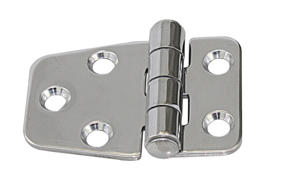 Scharnier, gestanzt, asym. A2 54,5x38,5x2,0mm