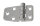Scharnier, gestanzt, asym. A2 54,5x38,5x2,0mm