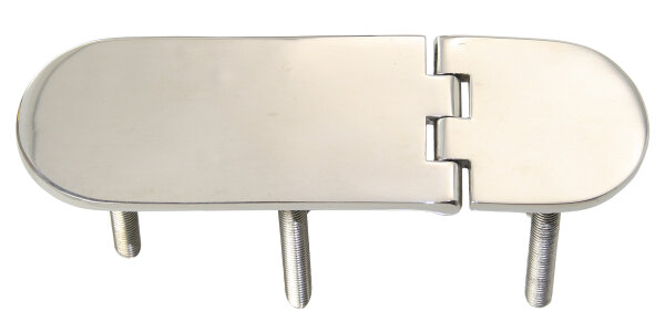 Scharnier mit Gewinde A4 126x40x3,5mm, M6x45mm