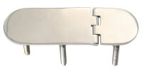 Scharnier mit Gewinde A4 126x40x3,5mm, M6x45mm