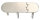 Scharnier mit Gewinde A4 126x40x3,5mm, M6x45mm